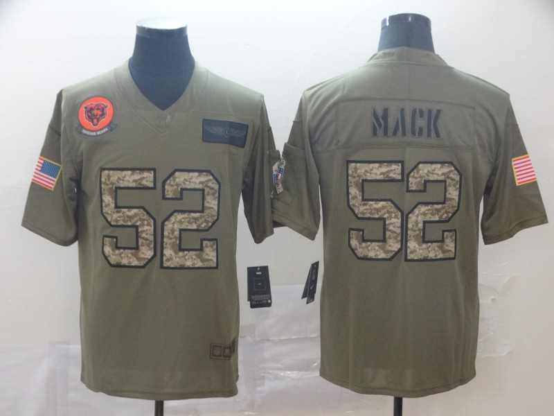 Nike Bears 52 Khalil Mack 2019 Olive Camo Salute To Service Limited Jersey,We sell and wholesale Nike Bears 52 Khalil Mack 2019 Olive Camo Salute To Service Limited Jersey on line form chian!